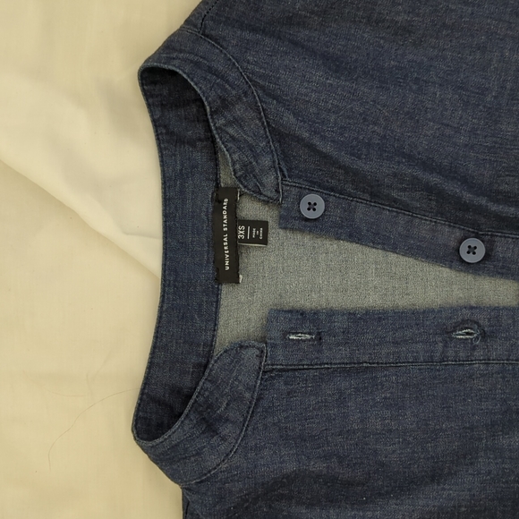 Universal Standard "Hannah" denim shirt dress 3XS - Picture 2 of 4